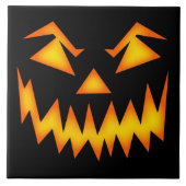 Beängstigendes Halloween-Gesicht Fliese (Vorderseite)