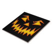 Beängstigendes Halloween-Gesicht Fliese (Seite)