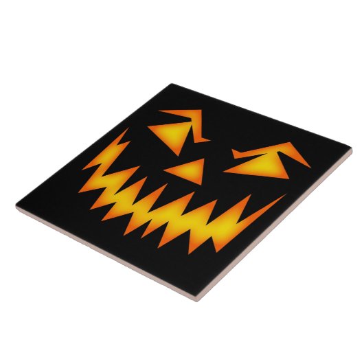Beängstigendes Halloween-Gesicht Fliese (Seite)