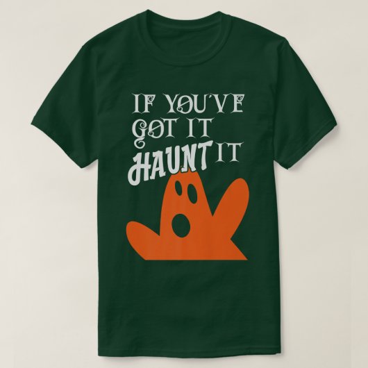 Beängstigendes Halloween-Gespenst, wenn du es Flau T-Shirt (Design vorne)
