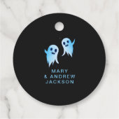 Beängstigendes Halloween Ghost Black Night Spuk Sc Geschenkanhänger (Rückseite)