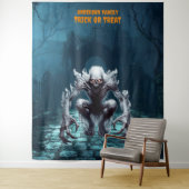 Beängstigendes Halloween Graveyard und Ghoul Wandteppich (Beispiel)