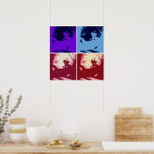 Beängstigendes Halloween-Haus Poster (Küche)