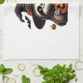 Beängstigendes Halloween-Hexenhut-Kostüm-Spooky-Me Geschirrtuch (Gefaltet)