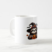 Beängstigendes Halloween-Hexenhut-Kostüm-Spooky-Me Kaffeetasse (Vorderseite Links)