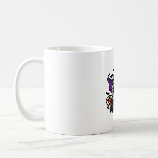 Beängstigendes Halloween-Hexenhut-Kostüm-Spooky-Me Kaffeetasse (Links)