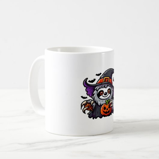 Beängstigendes Halloween-Hexenhut-Kostüm-Spooky-Me Kaffeetasse (Vorderseite Links)