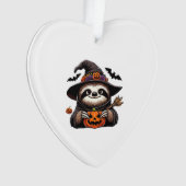 Beängstigendes Halloween-Hexenhut-Kostüm-Spooky-Me Ornament (Vorderseite)