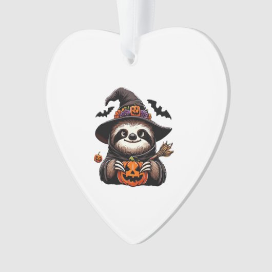Beängstigendes Halloween-Hexenhut-Kostüm-Spooky-Me Ornament (Vorderseite)