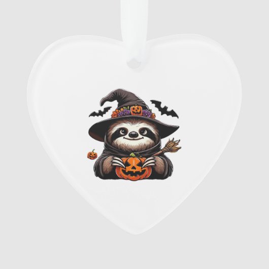 Beängstigendes Halloween-Hexenhut-Kostüm-Spooky-Me Ornament (Vorderseite)
