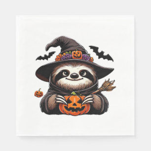 Beängstigendes Halloween-Hexenhut-Kostüm-Spooky-Me Serviette