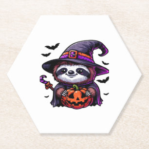 Beängstigendes Halloween-Hexenhut-Kostüm-Spooky-Me Untersetzer