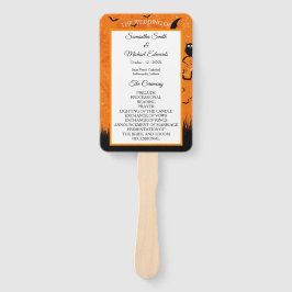 Beängstigendes Halloween-Hochzeitsprogramm Fächer