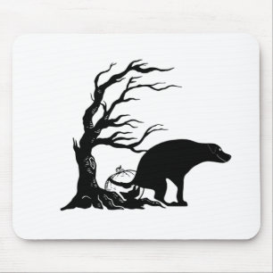 Beängstigendes Halloween Kackend Hund Mousepad