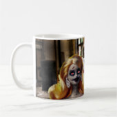 Beängstigendes Halloween. Kaffeetasse (Links)
