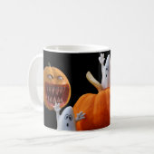 Beängstigendes Halloween. Kaffeetasse (Vorderseite Links)