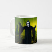 Beängstigendes Halloween. Kaffeetasse (Vorderseite Links)