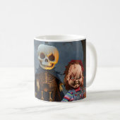 Beängstigendes Halloween. Kaffeetasse (VorderseiteRechts)