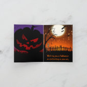 Beängstigendes Halloween Karte (Innenseite)
