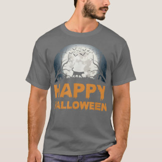 Beängstigendes Halloween-Katzendesign1087 T-Shirt