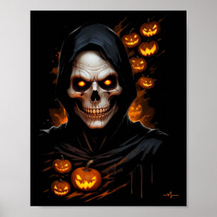 Beängstigendes Halloween-Kostüm T-shir Poster
