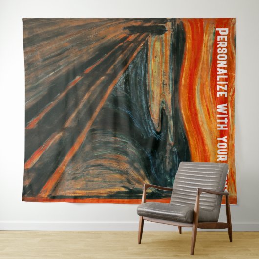 Beängstigendes Halloween Kunstmuseum Funny Selfie  Wandteppich (Beispiel (Horizontal))