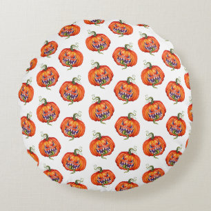 Beängstigendes Halloween Kürbis-Taschentuch Kissen