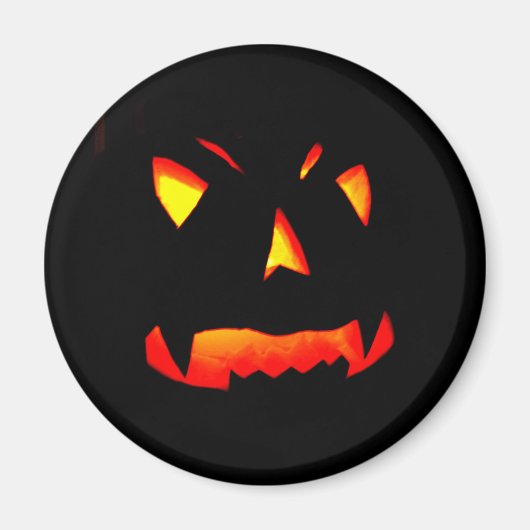 Beängstigendes Halloween-Kürbisgefecht Magnet (Vorne)