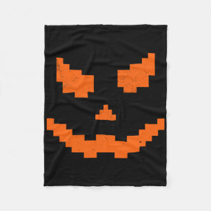 Beängstigendes Halloween Kürbislaterne Pumpkin Evi Fleecedecke