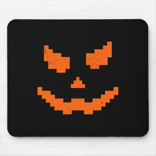 Beängstigendes Halloween Kürbislaterne Pumpkin Evi Mousepad (Vorne)