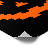 Beängstigendes Halloween Kürbislaterne Pumpkin Evi Poster (Ecke)