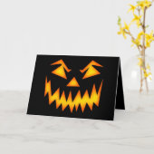 Beängstigendes Halloween-Lächeln Karte (Gelbe Blume)
