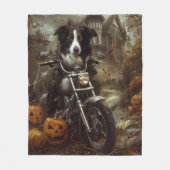 Beängstigendes Halloween-Motorradfahren an der Gre Fleecedecke (Vorderseite)