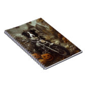 Beängstigendes Halloween-Motorradfahren an der Gre Notizblock (Rechte Seite)