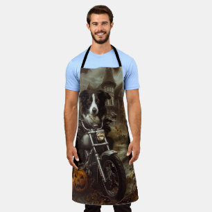 Beängstigendes Halloween-Motorradfahren an der Gre Schürze