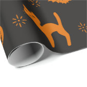 Beängstigendes Halloween-Muster Geschenkpapier (Rolleneckpunkt)