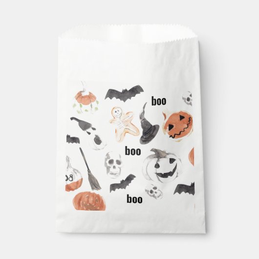 Beängstigendes Halloween-Muster Geschenktütchen (Vorderseite)