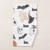 Beängstigendes Halloween-Muster |Happy Halloween Badhandtuch Set (Handtuch)