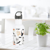 Beängstigendes Halloween-Muster |Happy Halloween Edelstahlflasche