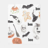 Beängstigendes Halloween-Muster |Happy Halloween Fleecedecke (Vorderseite)