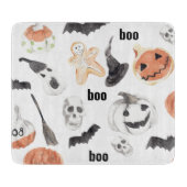 Beängstigendes Halloween-Muster |Happy Halloween Schneidebrett (Vorderseite)