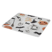 Beängstigendes Halloween-Muster |Happy Halloween Schneidebrett (Ecke)