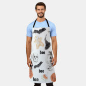 Beängstigendes Halloween-Muster |Happy Halloween Schürze (Getragen)