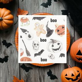 Beängstigendes Halloween-Muster |Happy Halloween Serviette