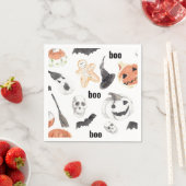 Beängstigendes Halloween-Muster |Happy Halloween Serviette (Beispiel)