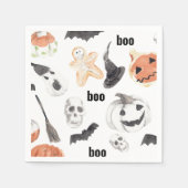 Beängstigendes Halloween-Muster |Happy Halloween Serviette (Vorderseite)