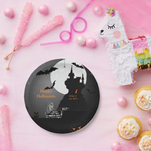 Beängstigendes Halloween-Papier Pappteller (Party)