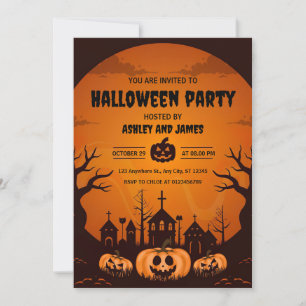 Beängstigendes Halloween-Party Einladung