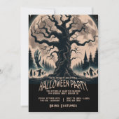 Beängstigendes Halloween-Party Einladung (Vorderseite)