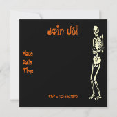 Beängstigendes Halloween-Party Einladung (Rückseite)